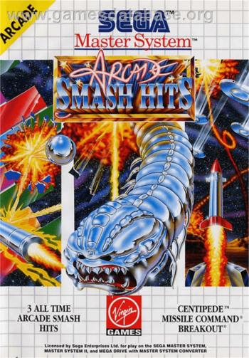Cover Arcade Smash Hits for Master System II